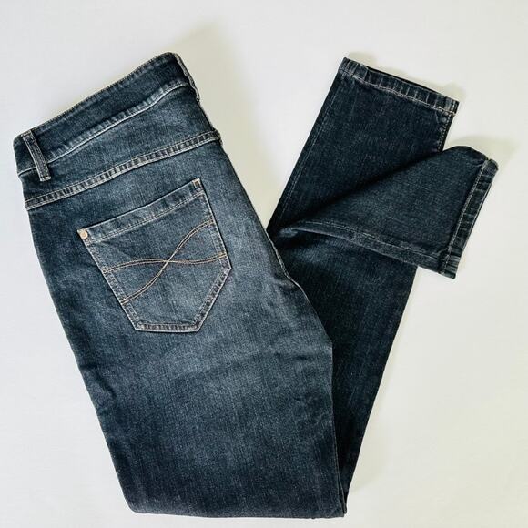 Brunello Cucinelli High Waisted Extra Skinny Jeans Dark Blue Denim Size 46 US 10 - Picture 2 of 7